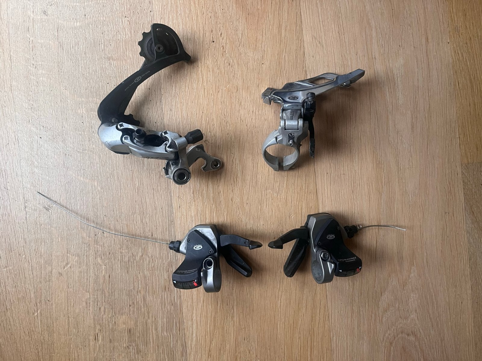 Shimano Deore XT Derailleurset 7-speed, Ophalen of Verzenden, Gebruikt, Toerfiets, Derailleur of Ketting