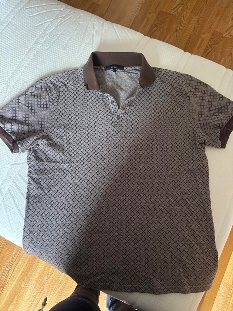Heren Gucci polo gedragen, Ophalen of Verzenden, Zo goed als nieuw, Maat 56/58 (XL), Bruin