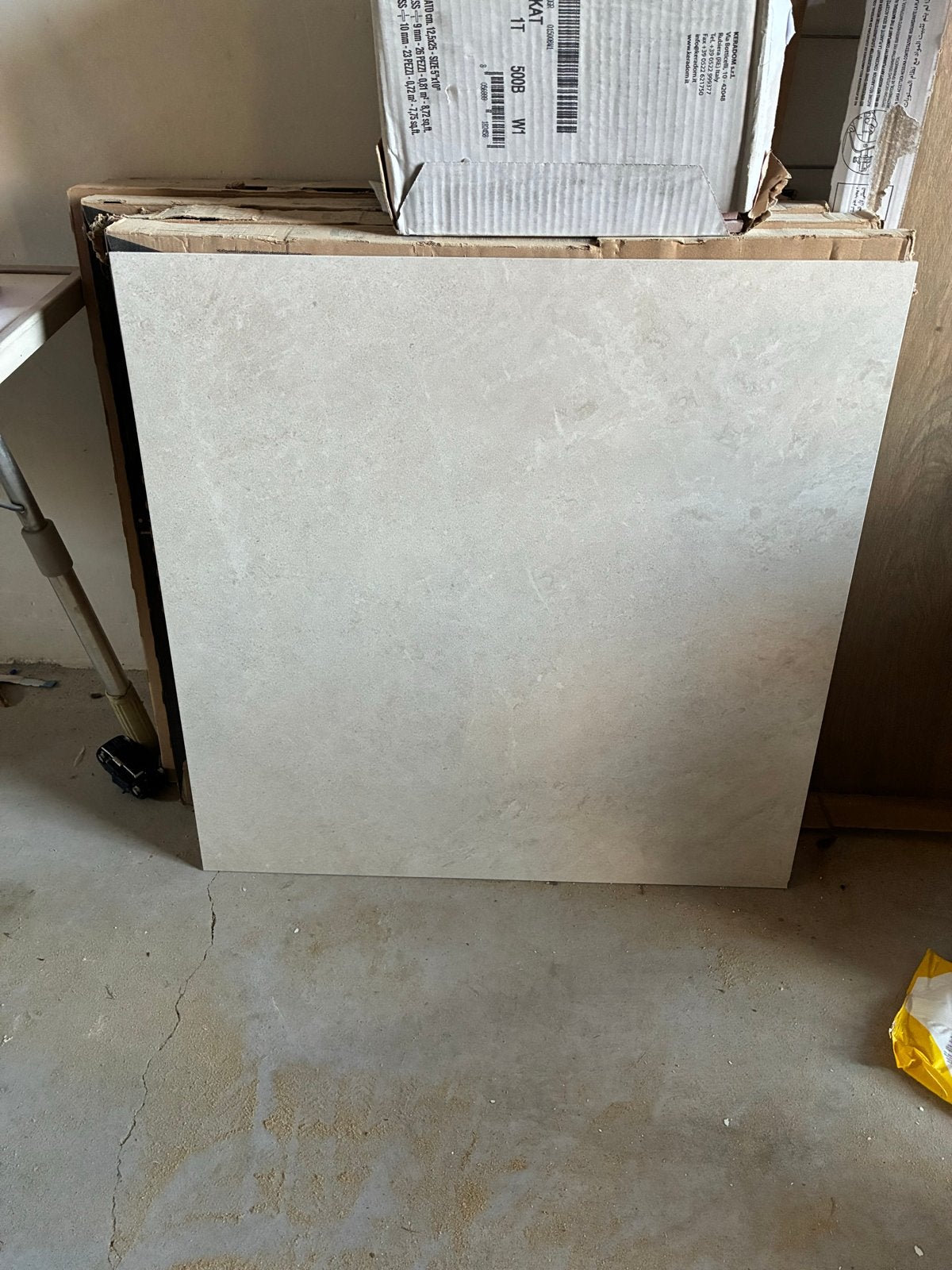 Badkamertegels 60x60 cm - Eternity White Mate Rect, Ophalen, 60 cm of meer, Keramiek, Nieuw