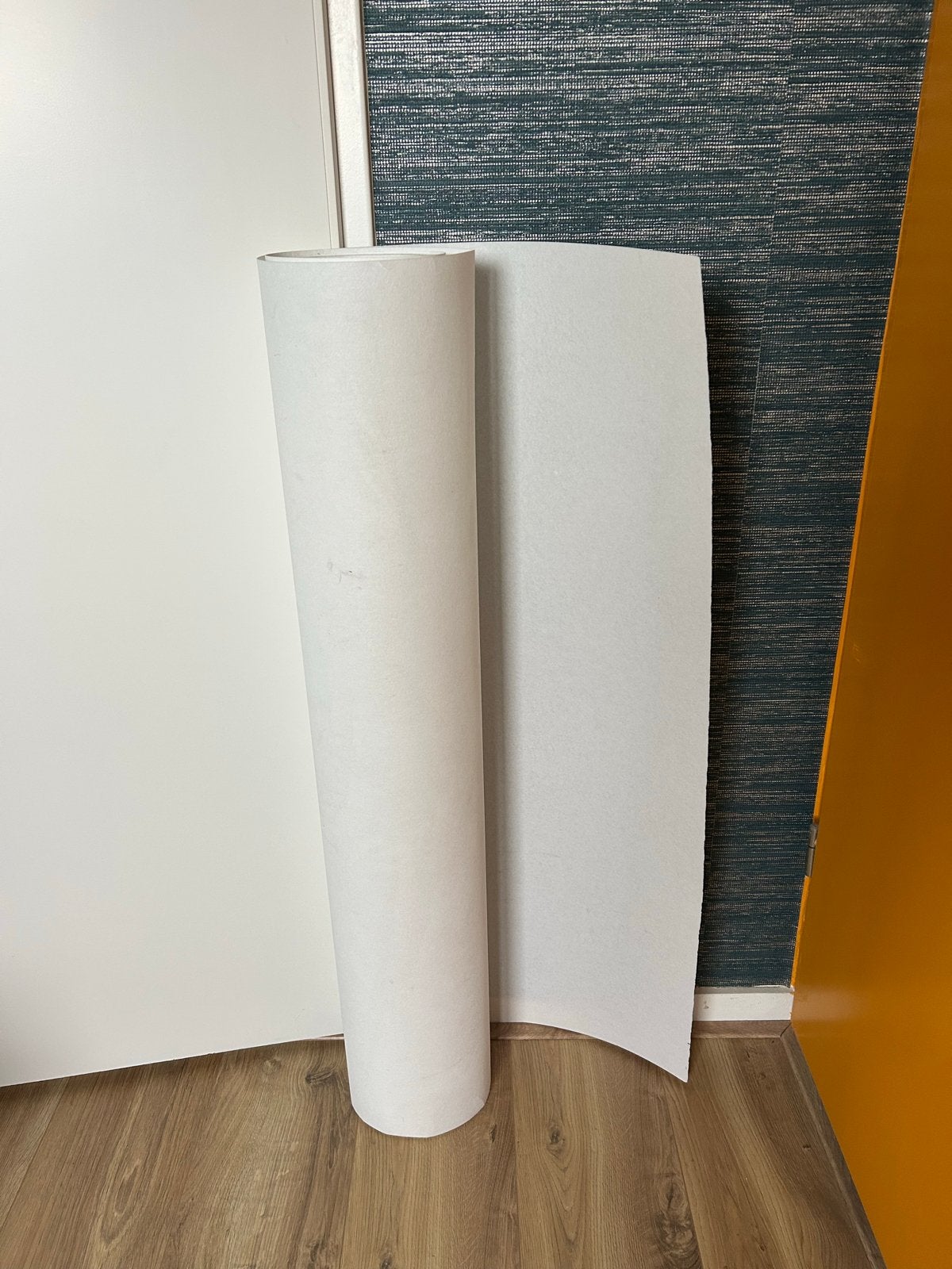 Vliesbehang - 6 meter, 1 meter breed, overschilderbaar, Ophalen, Vliesbehang, 5 tot 10 m², Wit