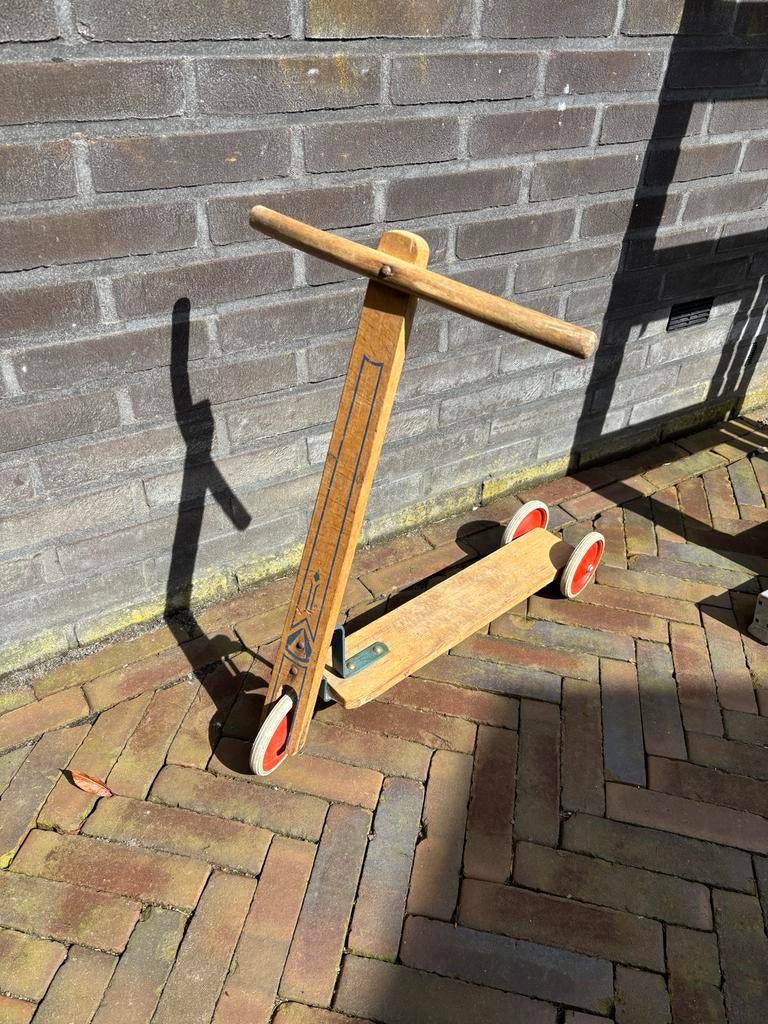 Vintage houten step, Ophalen, Gebruikt, Overige typen