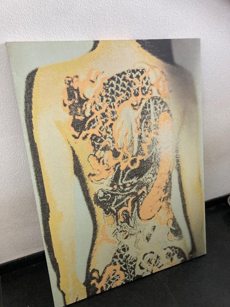 Canvas tattoo girl, Ophalen, Gebruikt, 90 cm, 120 cm