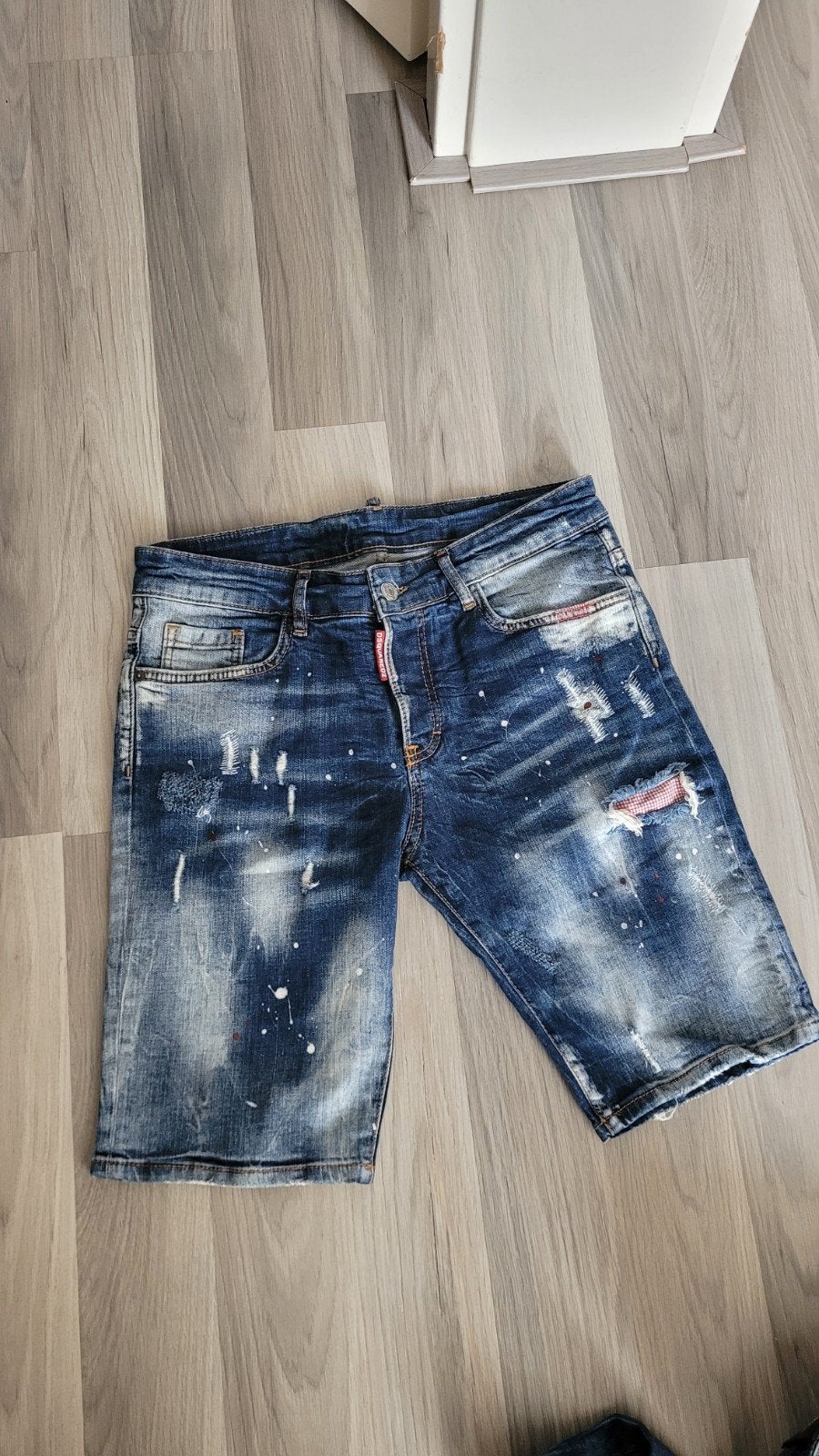 Dsquared2 Jeans Shorts, Dsquared2, Blauw, W32 (confectie 46) of kleiner, Ophalen of Verzenden