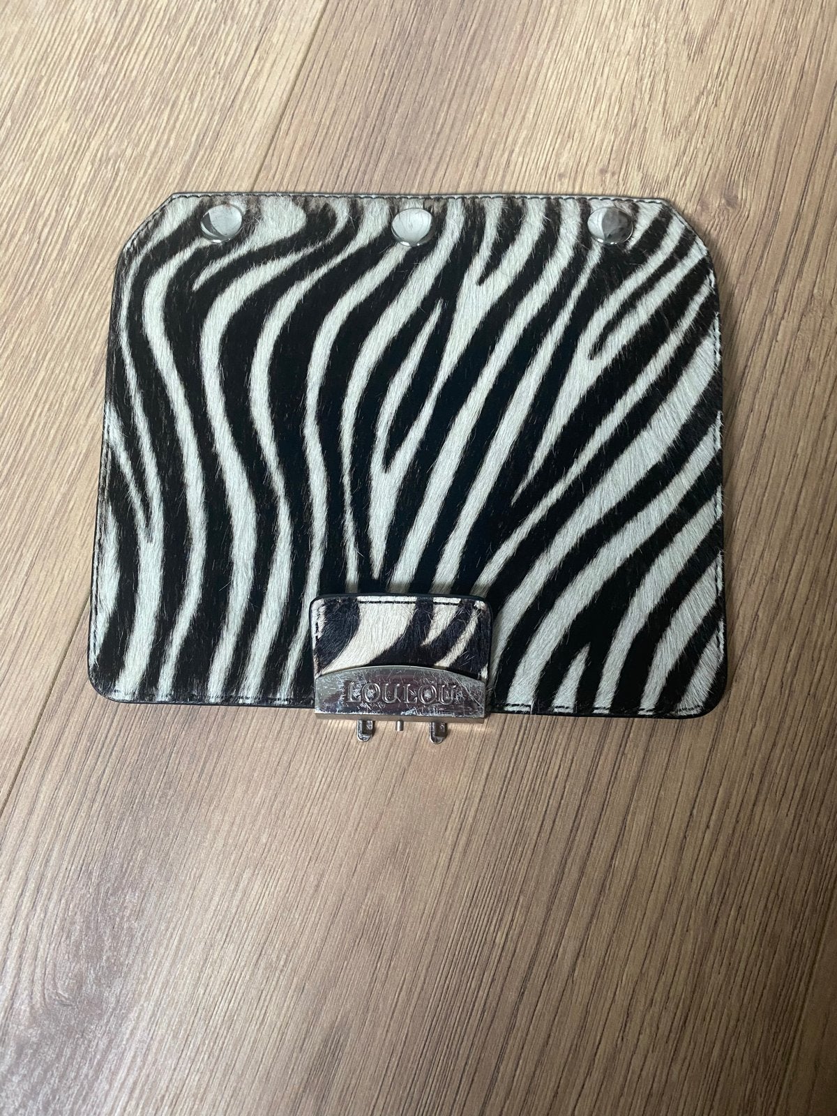 Loulou tas voorkant met zebraprint, Ophalen of Verzenden, Gebruikt, Zwart, Overige typen