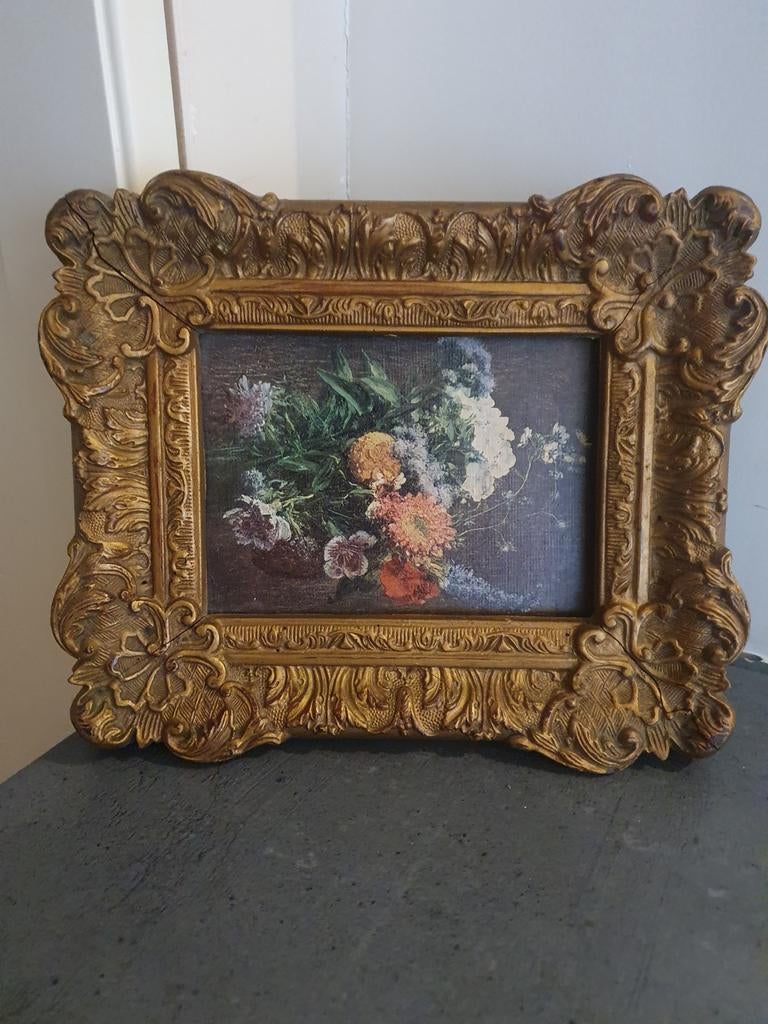 Schilderij bloemen in lijst Art Gallery Roelofs, Antiek en Kunst, Kunst | Schilderijen | Klassiek, Ophalen of Verzenden