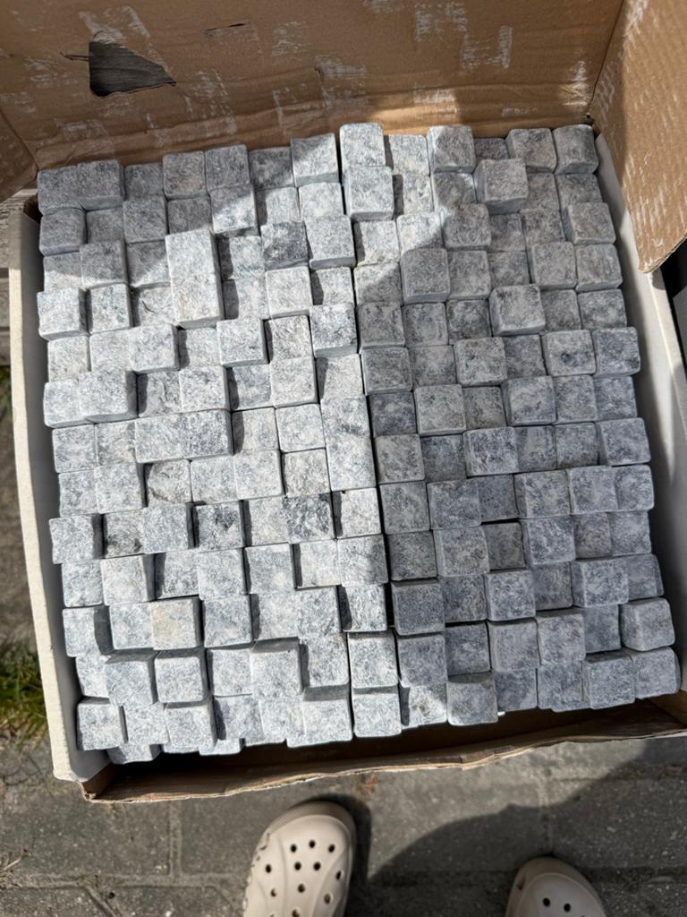 Natuursteentjes wandtegels 30x30 cm - 20 stuks, Ophalen, Overige materialen, Wandtegels, Nieuw