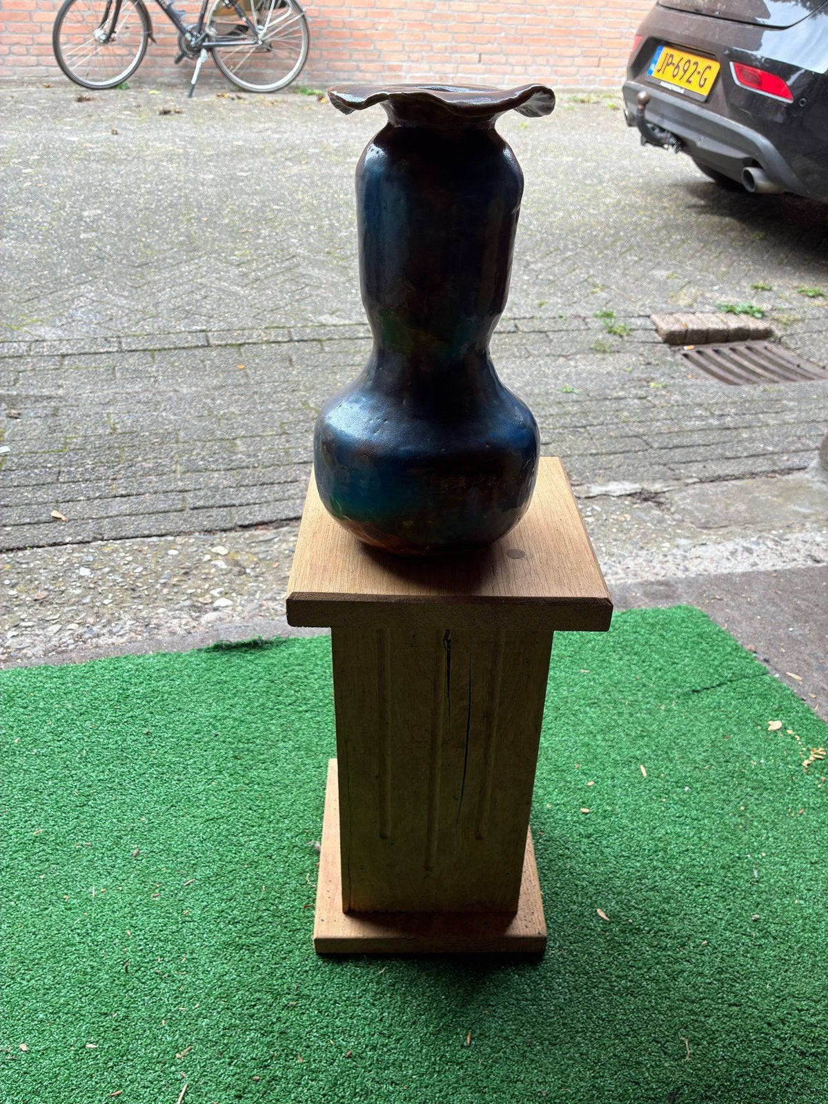 Unieke handgemaakte keramische vaas, Ophalen
