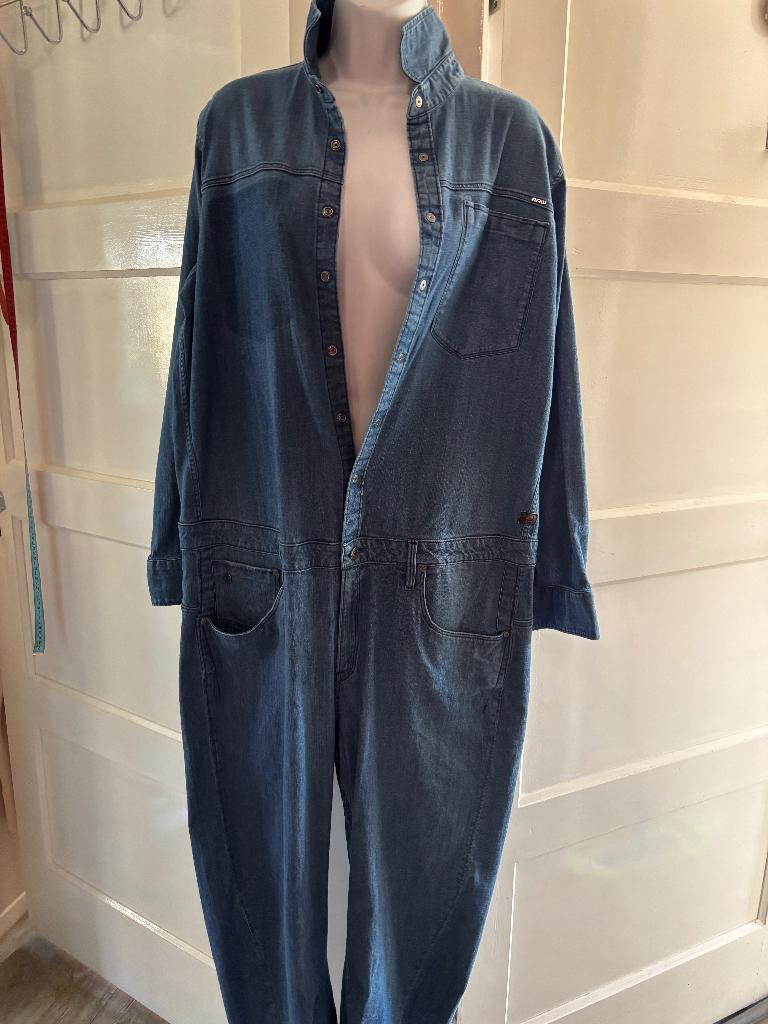 G-star jeans jumpsuit mt xl., Blauw, Ophalen of Verzenden, Zo goed als nieuw, W33 - W36 (confectie 42/44)