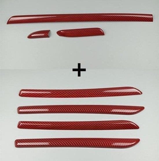 Dashboard Interieurlijsten Rood Carbon Geschikt voor Audi A3, Verzenden, Automotive Parts, A.parts@hotmail.nl, Trasmolenlaan 12 3447 GZ Woerden