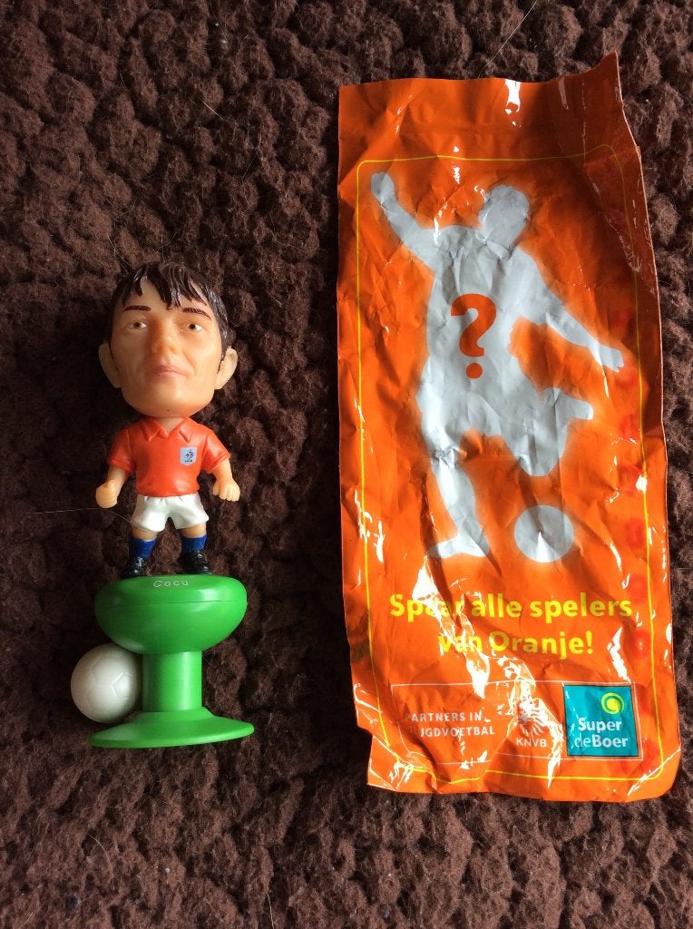 Voetbal poppetje Nederlands elftal 2006: Oranjespeler Cocu, Albert Heijn, Ophalen of Verzenden