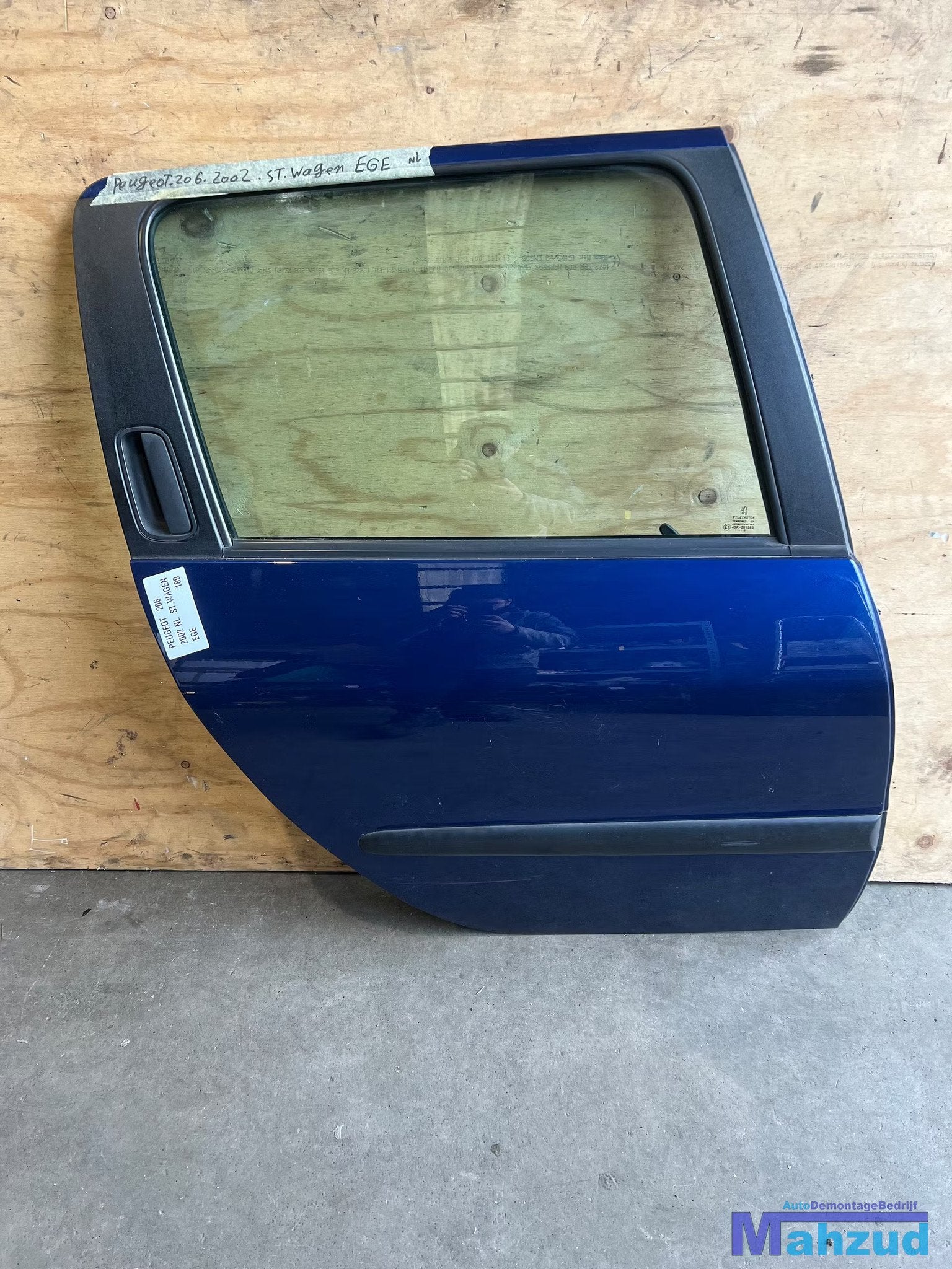 PEUGEOT 206 SW STATION Blauw EGE rechts achter deur, Auto-onderdelen, Carrosserie en Plaatwerk, Taurusavenue 1
2132 LS  Hoofddorp, NL