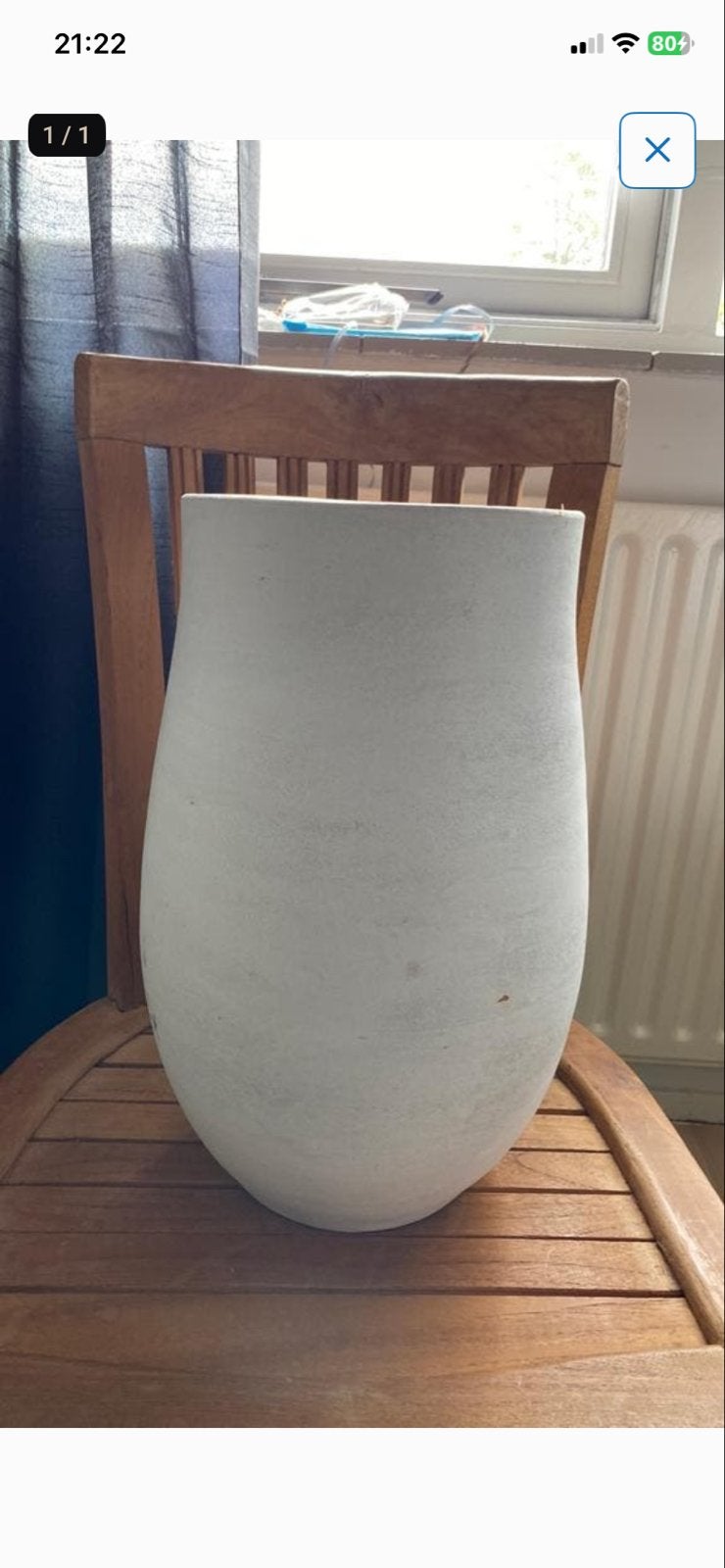 Stenen bloempot - Modern design, 25 tot 40 cm, Steen, Gebruikt, Rond