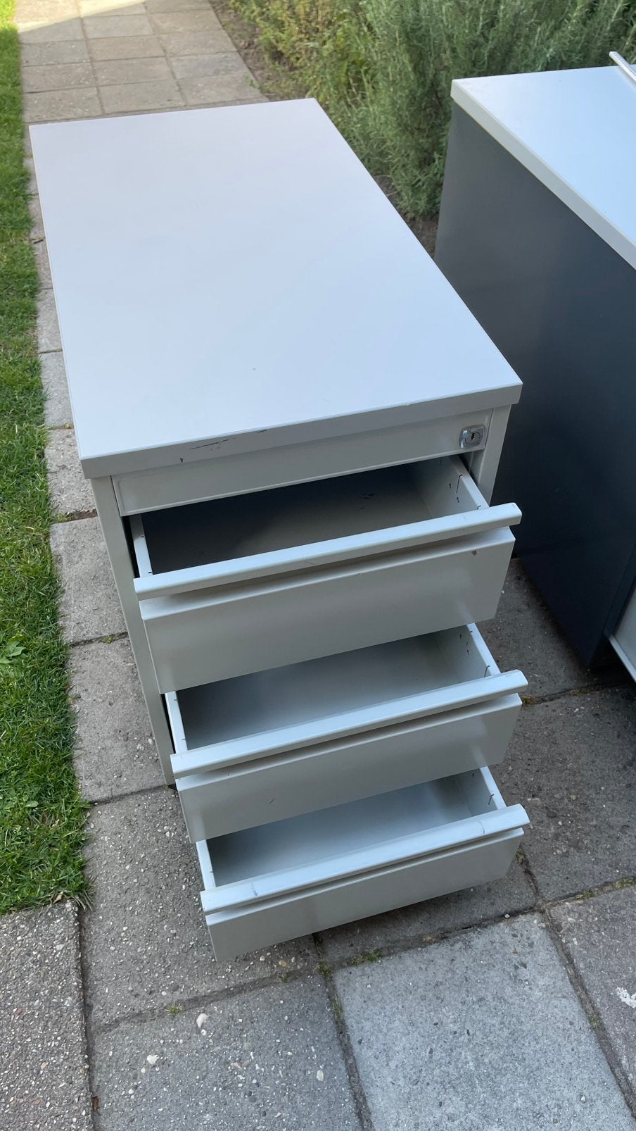 Professionele ladekast, metaal, drie lades op wieltjes, Huis en Inrichting, Kasten | Ladekasten, Ophalen, Minder dan 50 cm, 3 of 4 laden