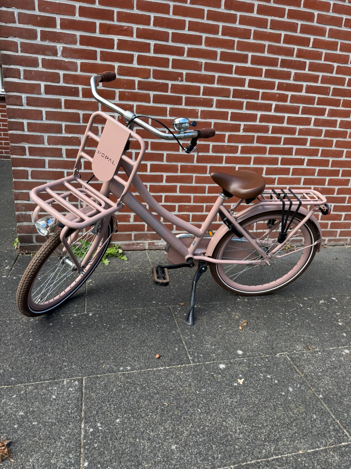Popal Fiets Kinderfiets Transportfiets Popal Roze 22 Inch, Fietsen en Brommers, Ophalen, Zo goed als nieuw, Terugtraprem, 22 inch