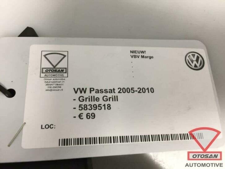 vw passat 2005 2010 grille grill nieuw! 5839518, Auto-onderdelen, Volkswagen, Volkswagen AG, Nieuw, Berliner Ring 2
38440  Wolfsburg, DE