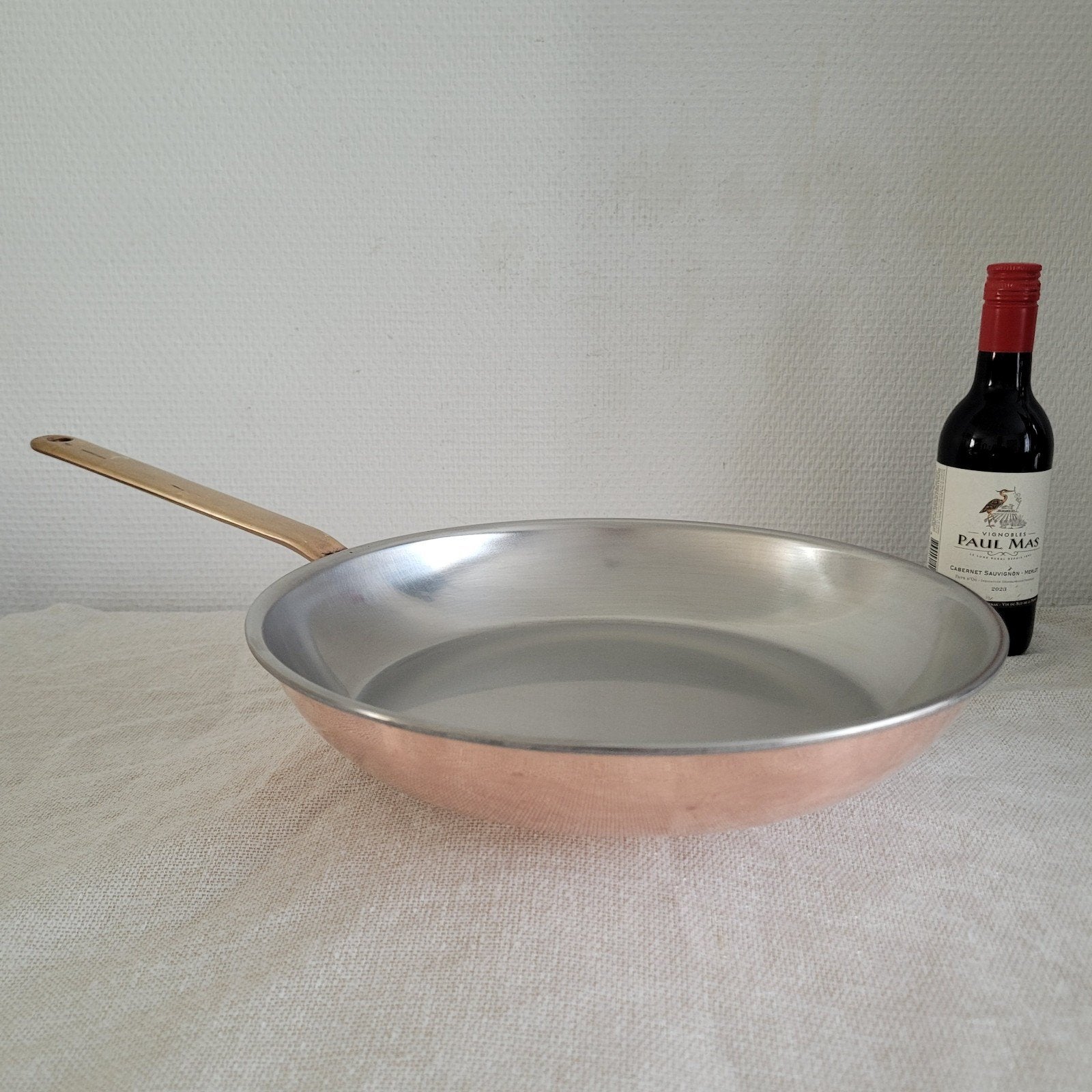 Culinox spring GL koperen pan hapjespan sauspan koekenpan, Ophalen of Verzenden, Gebruikt, Koper, Koekenpan