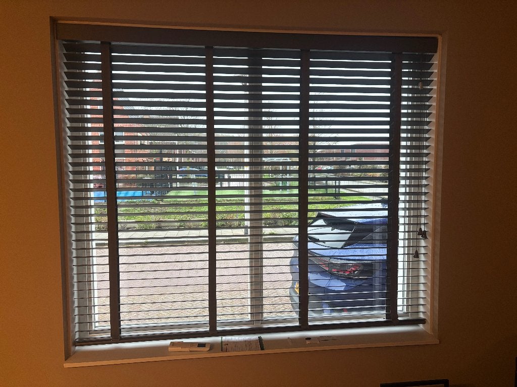 Horizontale jaloezieën Luxaflex ( 1 stuk), Ophalen of Verzenden, Bruin, 150 tot 200 cm, 150 tot 200 cm