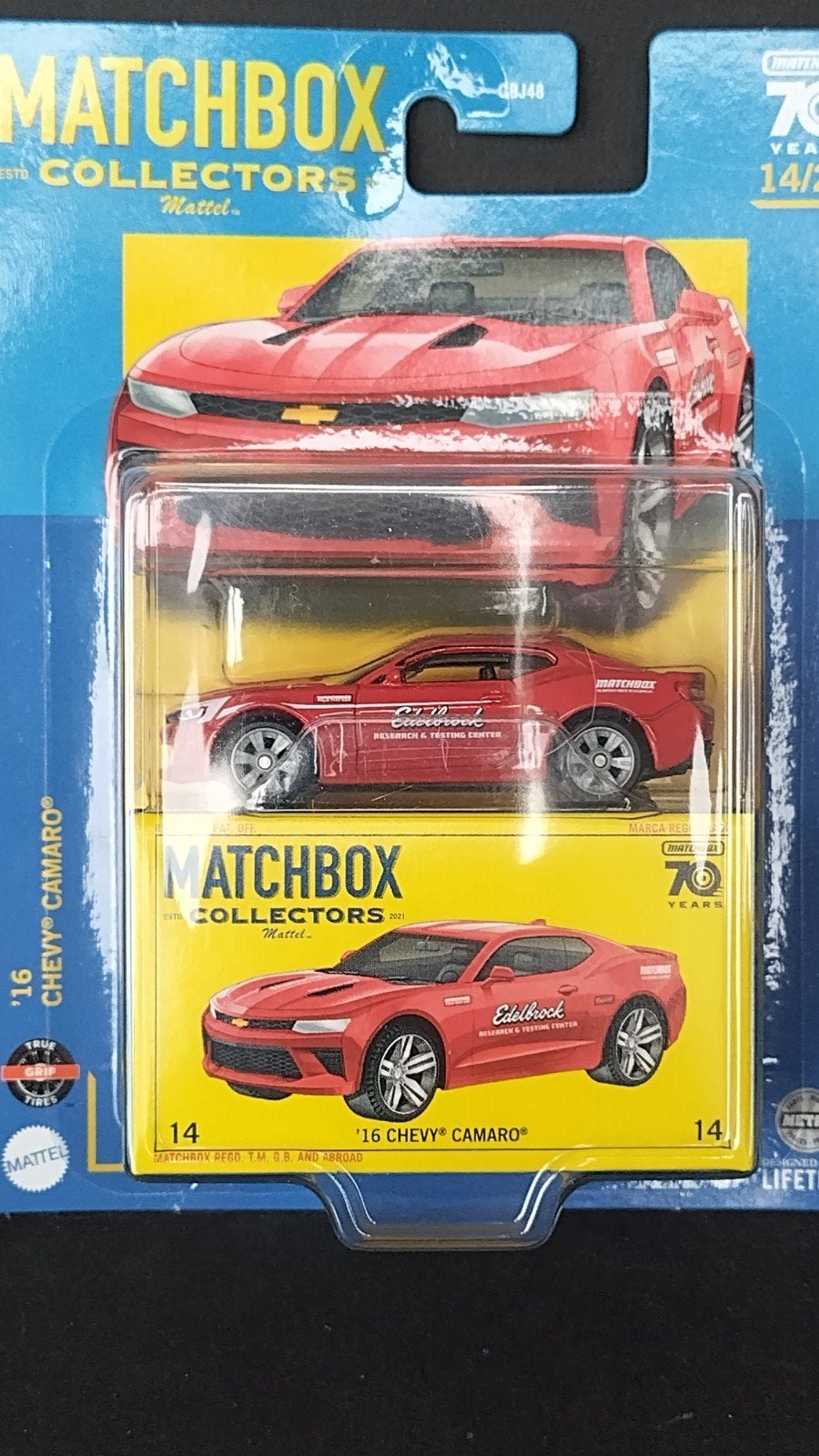Chevrolet Camaro Edelbrock 1:64 Matchbox Pol, Auto, Verzenden, Nieuw, M