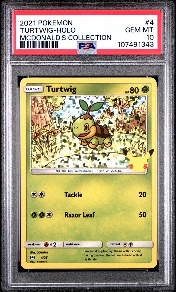 Turtwig PSA 10 | Pokemon, Ophalen of Verzenden, Nieuw, Losse kaart