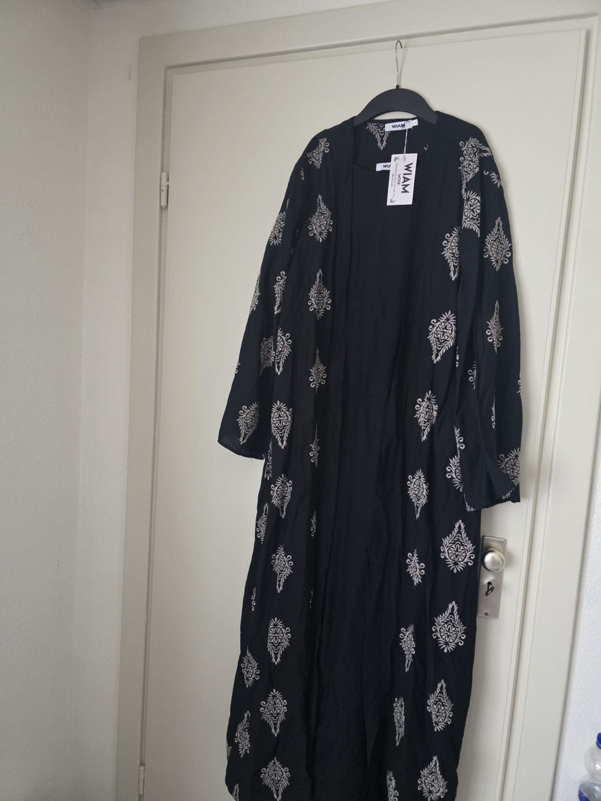 Wiam Mode Abaya Set - Zwart met borduursel, Kleding | Dames, Zwart, Wiam Mode, Maat 42/44 (L), Nieuw