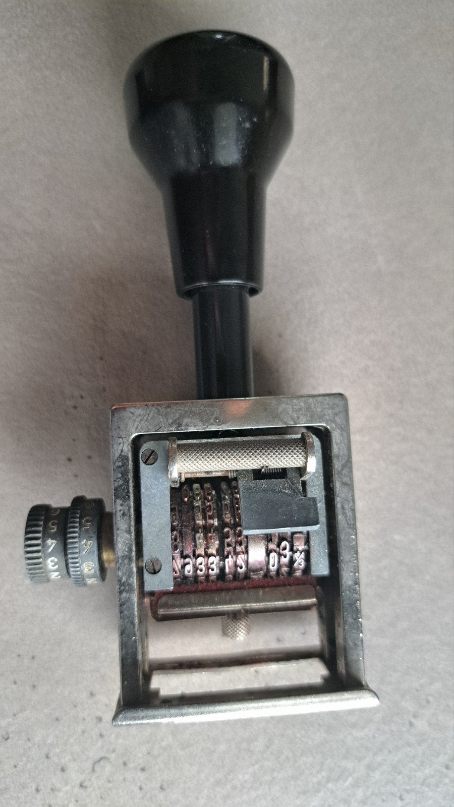 Vintage Handstempel Openbaar Vervoer - Nummerstempel, Ophalen of Verzenden, Gebruikt