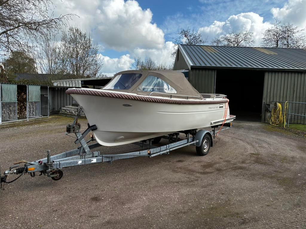 Primeur 610 met 25 pk mercury, Watersport en Boten, Sloepen, Ophalen, 10 tot 30 pk, 6 meter of meer, Zo goed als nieuw