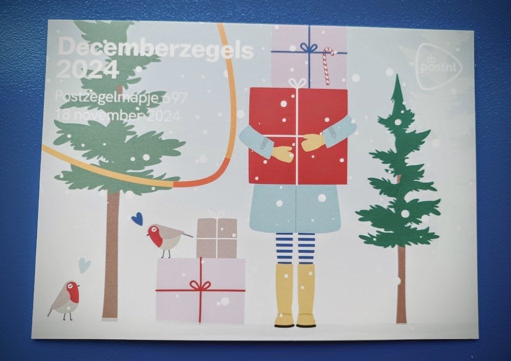 Postzegelmapje 697 - Decemberzegels 2024, Verzenden, Na 1940, Postfris