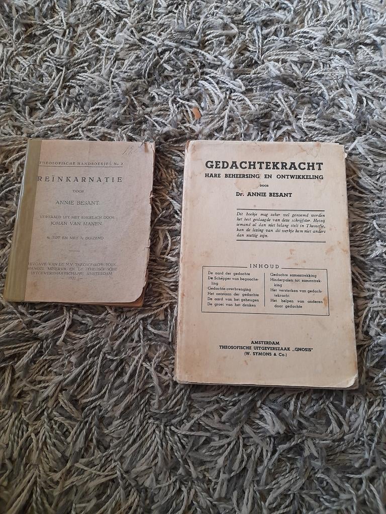 Vintage boekjes Dr.annie besant, Gelezen, Achtergrond en Informatie, Spiritualiteit algemeen, Ophalen of Verzenden
