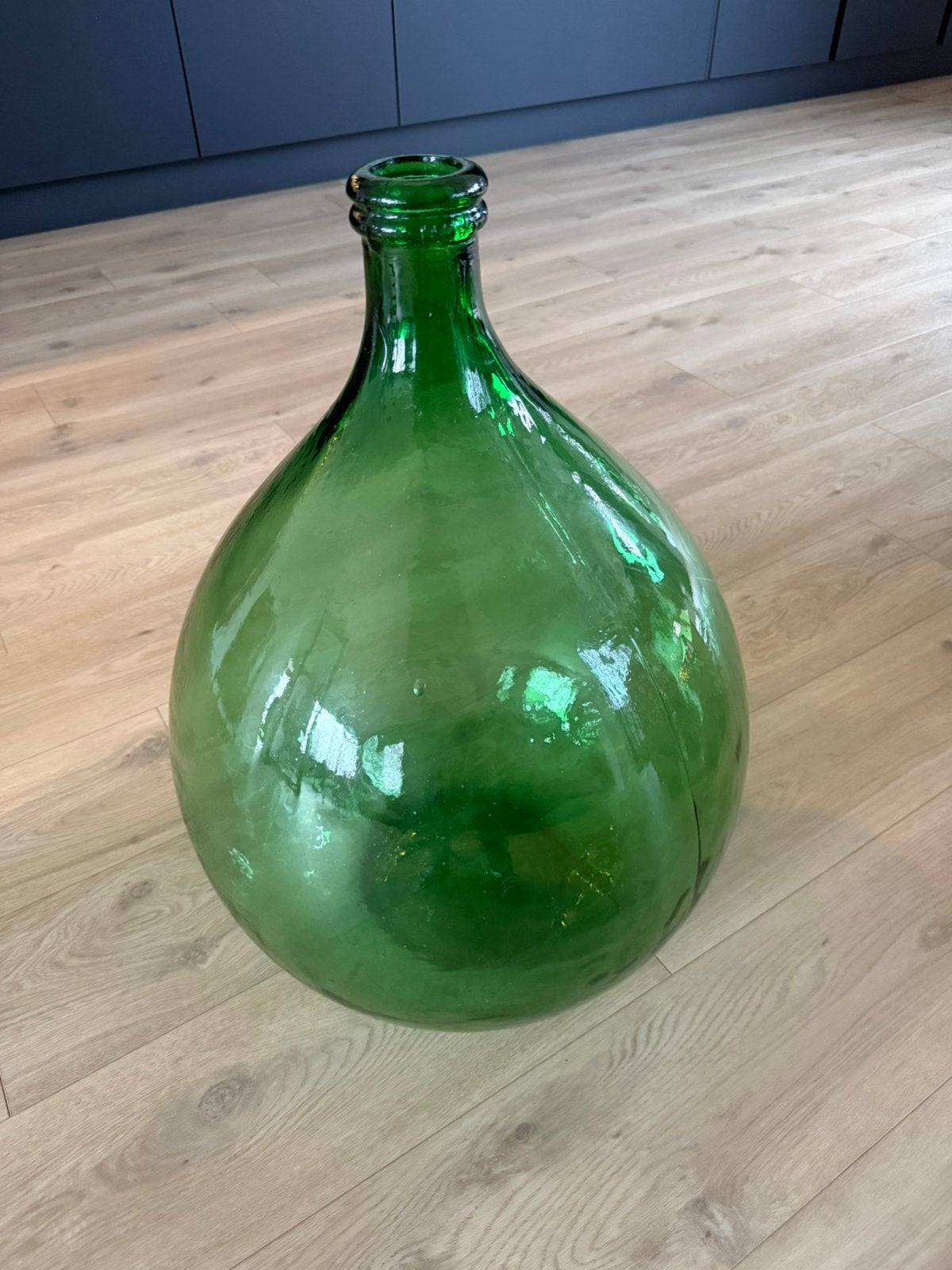 Groene gistfles decoratie, Ophalen, Zo goed als nieuw