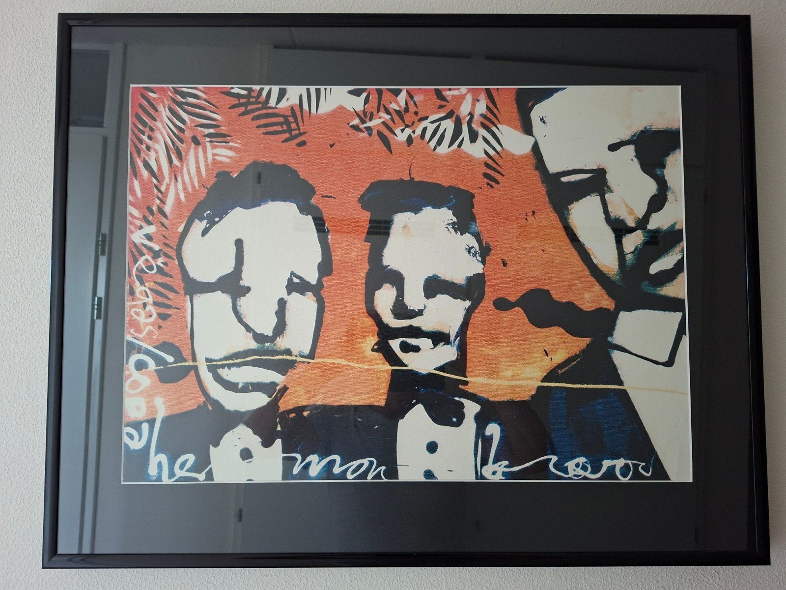 Herman Brood op canvas doek, Ophalen, Ingelijst, Figuren