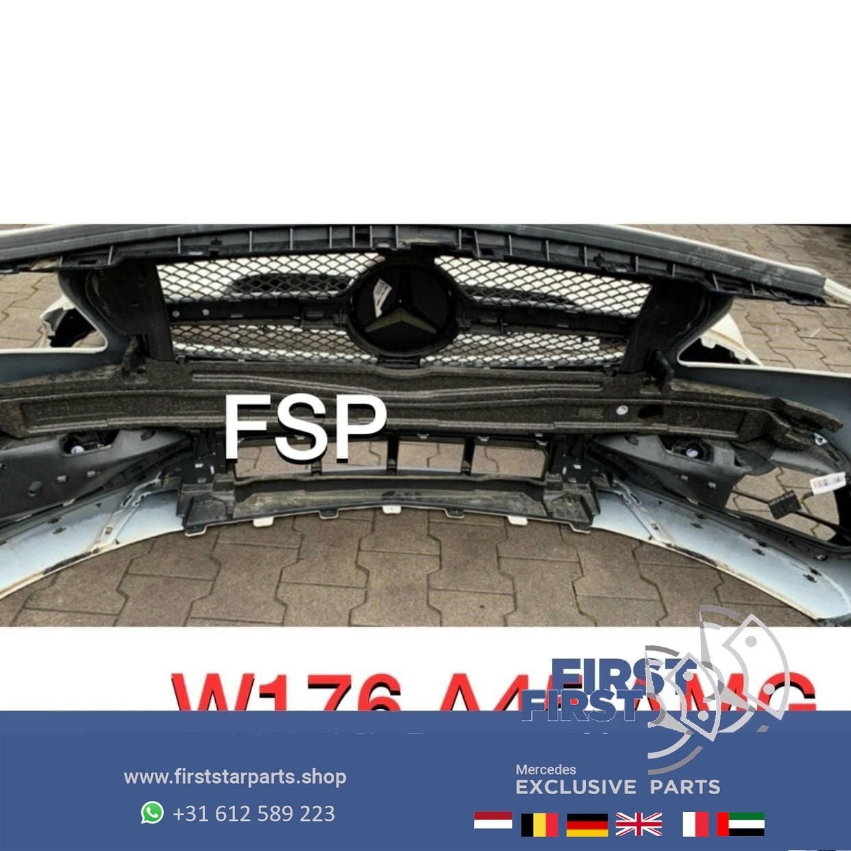 W176 A45 AMG PAKKET ORIGINEEL Mercedes A Klasse WIT FACELIFT, Gebruikt, -, Ophalen of Verzenden, Bumper