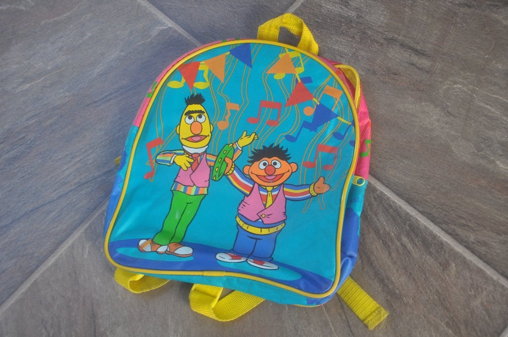 rugzakje met Bert en Ernie uit sesamstraat, Ophalen of Verzenden