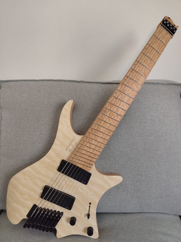 Strandberg Boden Original NX 8 - Natural Quilted Maple, Ophalen of Verzenden, Gebruikt, Solid body, Overige merken