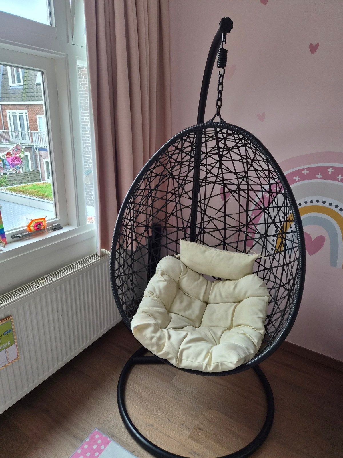 Hangstoel Egg, Ophalen, Zo goed als nieuw, Rotan