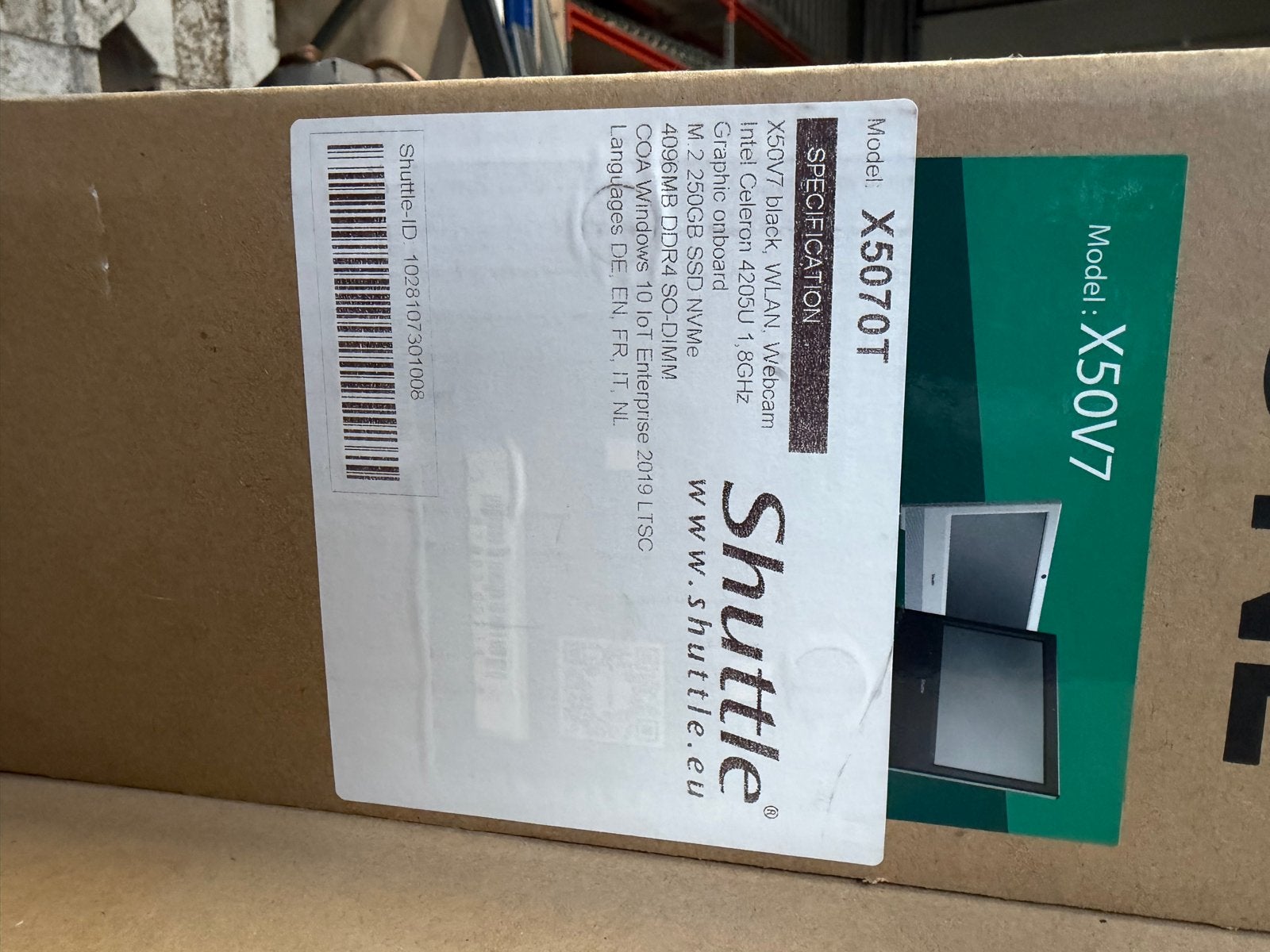 Shuttle X50V7 All-in-One PC - Celeron, 4GB RAM, 250GB SSD, Computers en Software, Minder dan 4 GB, Minder dan 2 Ghz, Nieuw, Ophalen of Verzenden