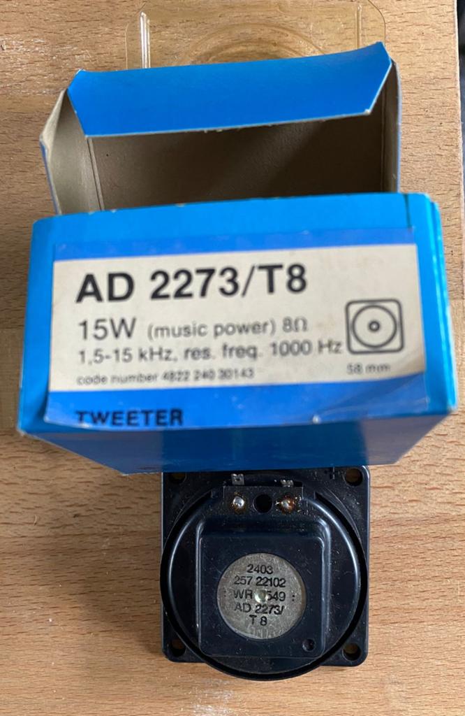 Philips AD 2273/T8 Tweeter 15W 8 Ohm, Audio, Tv en Foto, Luidsprekers, Philips, Overige typen, Nieuw, Ophalen of Verzenden