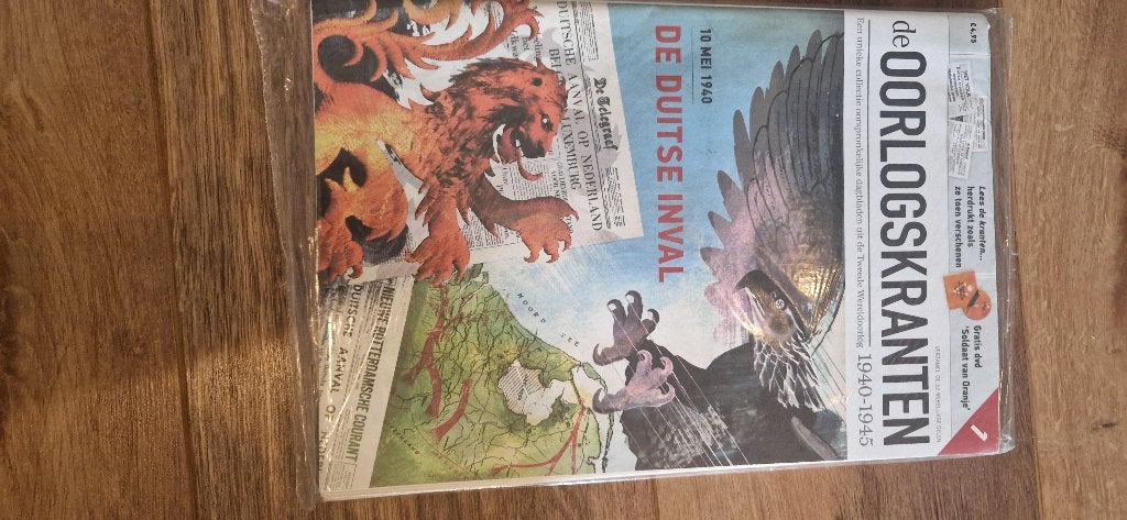 Set van 5 uit de Serie Oorlogskranten, Ophalen of Verzenden, Tweede Wereldoorlog, Nieuw, Overige onderwerpen
