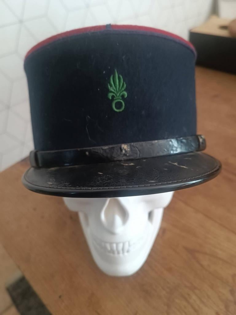 Képi van het 2de Regiment Étranger de Parachutistes, Ophalen of Verzenden, Overige soorten, Overige gebieden, Helm of Baret