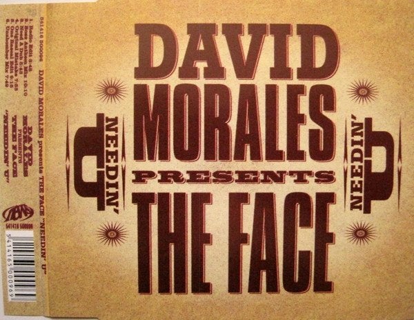 David Morales Presents The Face – Needin' U CD Maxi 1998 💿, Cd's en Dvd's, Ophalen of Verzenden, Zo goed als nieuw, Dance en House