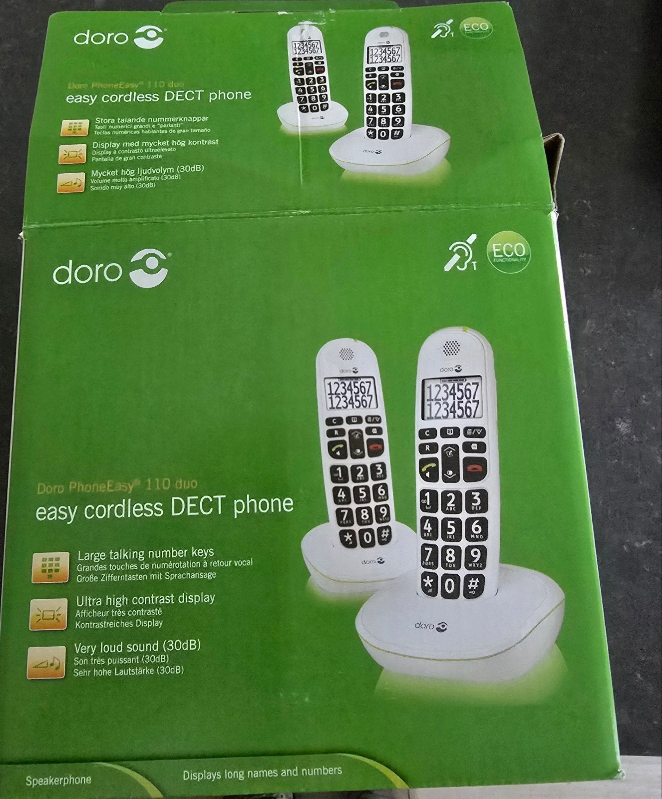 Doro PhoneEasy 110, Ophalen, 1 handset