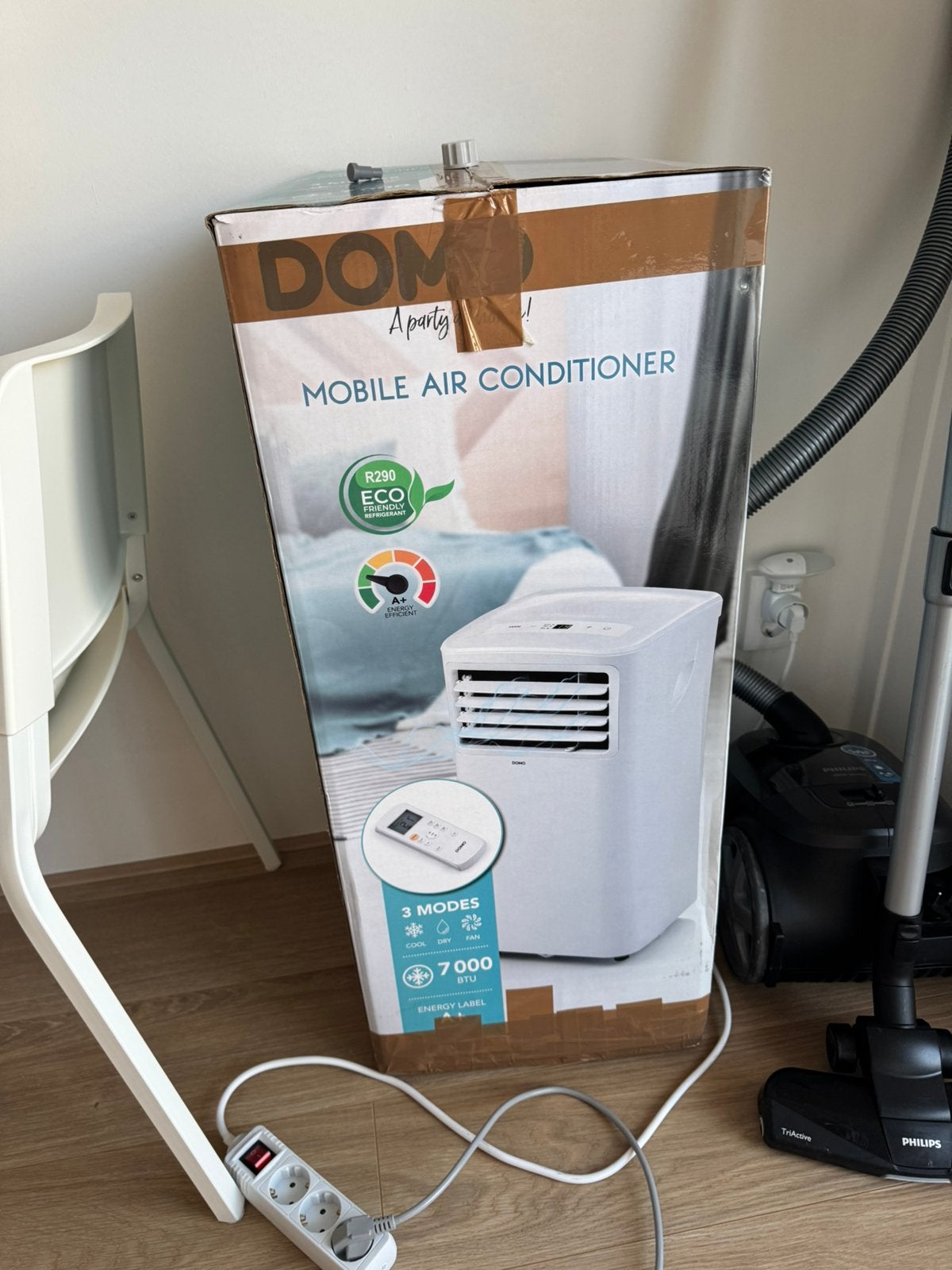 Mobiele airco / portable AC, Ophalen, Minder dan 60 m³, 3 snelheden of meer, Zo goed als nieuw