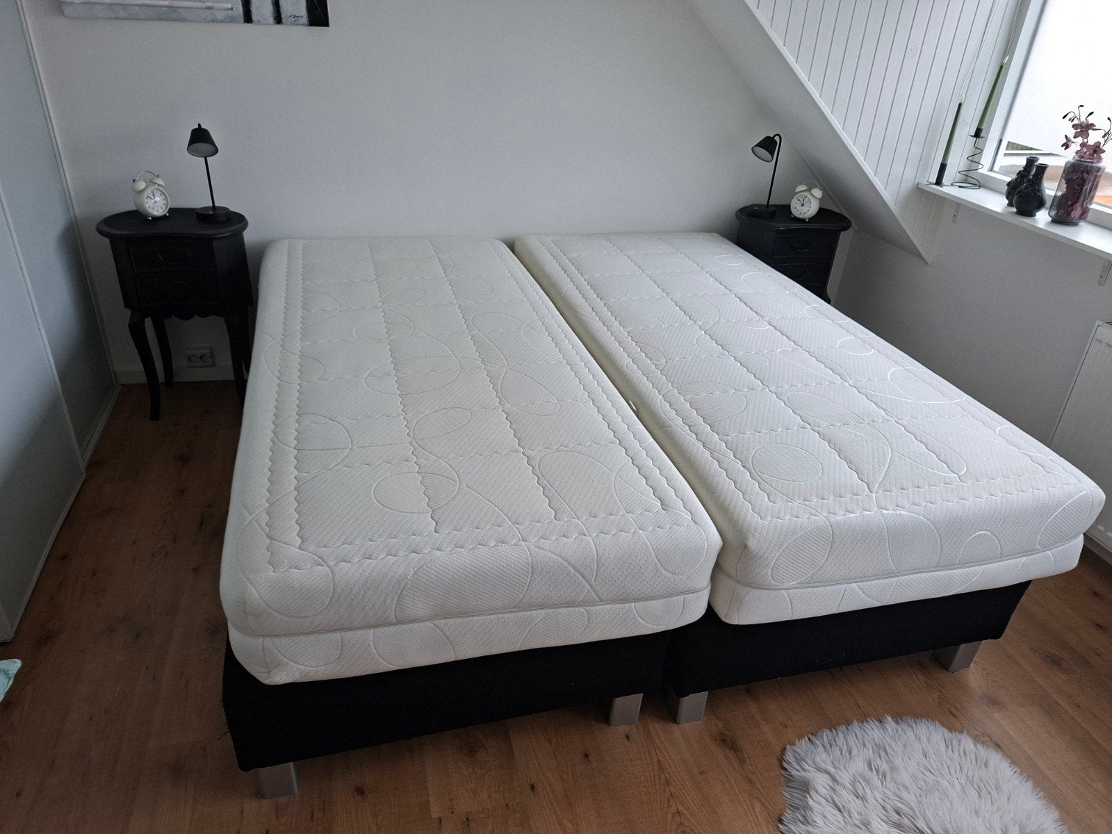 boxspring, Ophalen, Gebruikt, Zwart, Tweepersoons