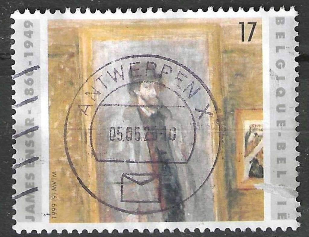 Belgie 1999 - Yvert/OBP 2822 - James Ensor (ST), Verzenden, Gestempeld, Kunst