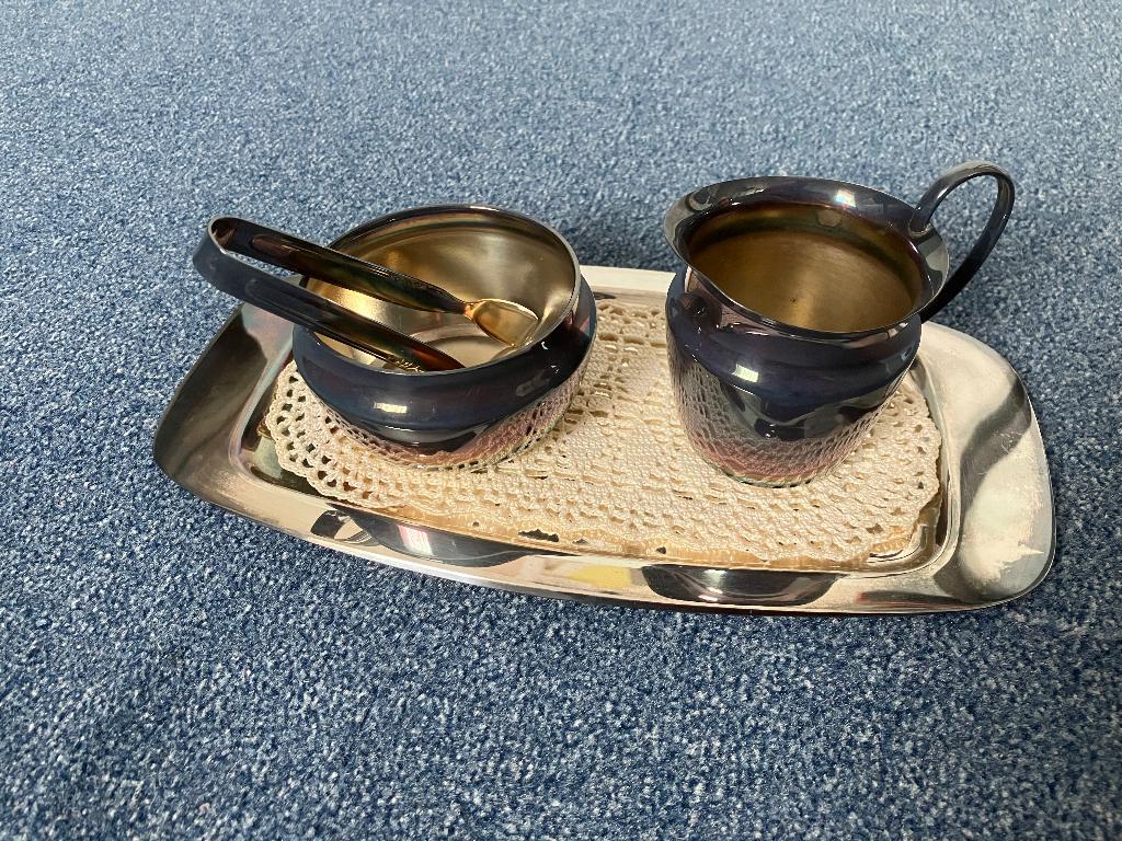 ZILVEREN  MELK  EN  SUIKER  SET, Antiek en Kunst, Antiek | Goud en Zilver, Ophalen of Verzenden, Zilver