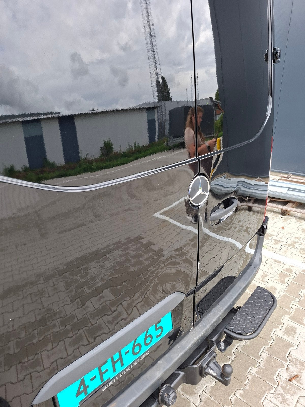 achterdeuren Mercedes Sprinter W907 W910 zwart, Ophalen, Gebruikt, Deur, Mercedes-Benz