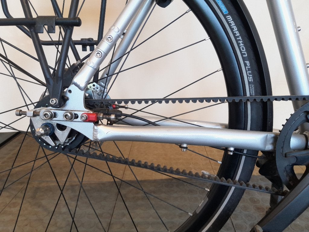 28 inch Sensa Sintura Belt Drive, 8 versn. , Alfine naaf., -, Versnellingen, Zo goed als nieuw, Schijfrem