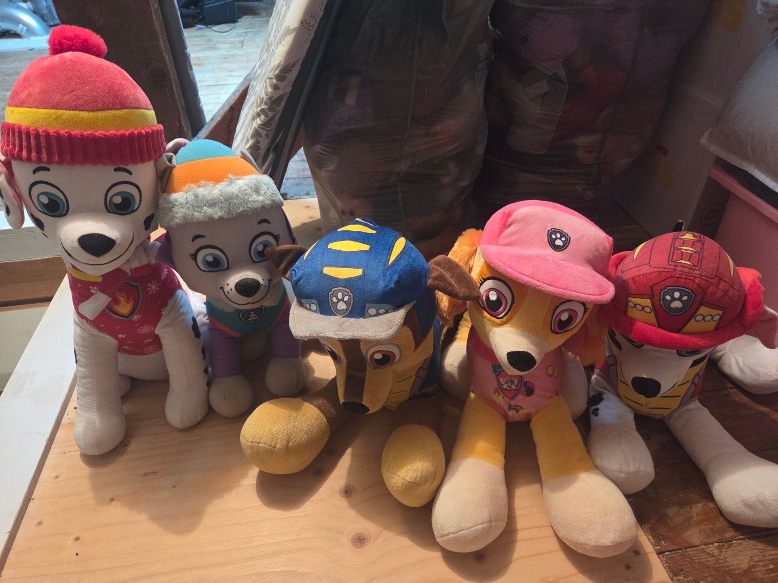 Paw Patrol knuffels - set van 5, Kinderen en Baby's, Speelgoed | Knuffels en Pluche, Ophalen, Gebruikt, Overige merken, Hond