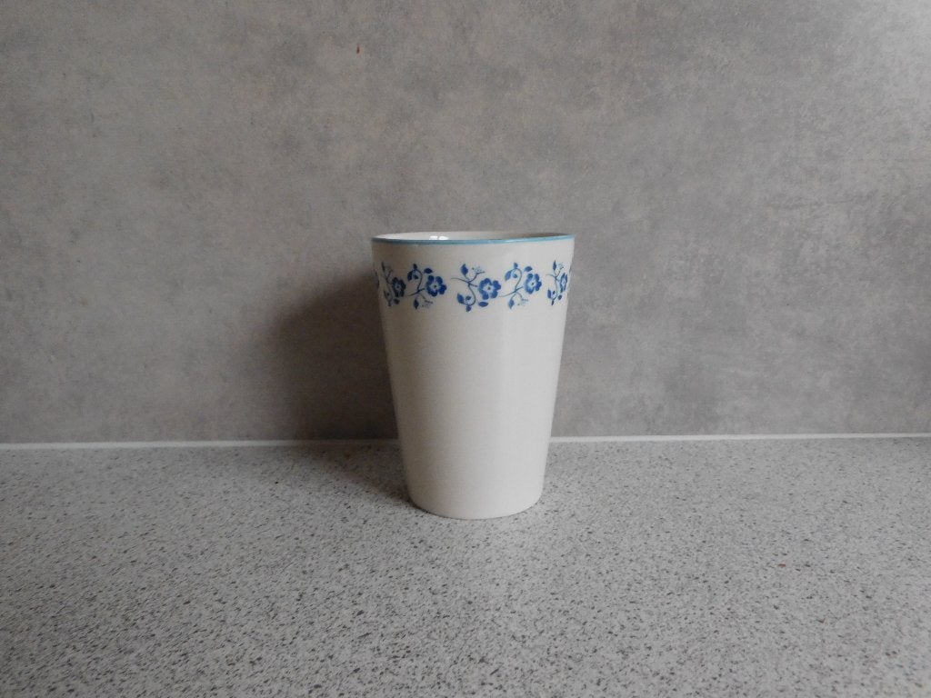 Albert Heijn Melkbeker Spiraal Marken Blauw, Gebruikt, Keramiek, Albert Heijn, Overige stijlen