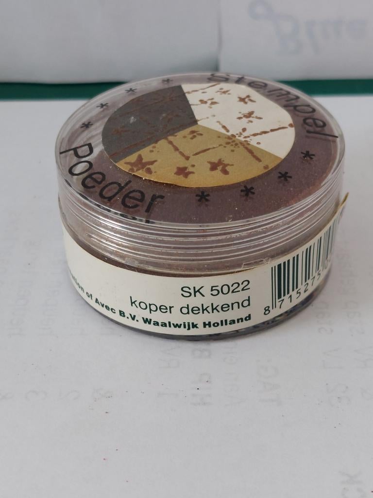 Embossing poeder Koper dekkend, Ophalen, Nieuw, Clearstamp