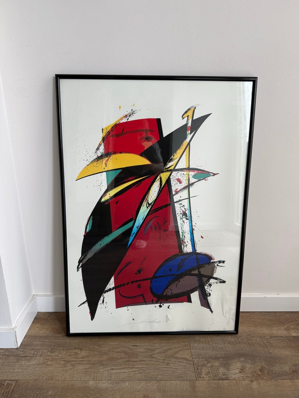 Alfred Gockel met waterschade (rechtsonder), zonder lijst, Ophalen of Verzenden, Papier/karton, Print, Abstract